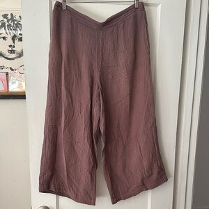 Carve Designs Dusty Mauve Wide Leg Pants Large